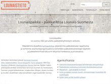Tablet Screenshot of lounaispaikka.fi
